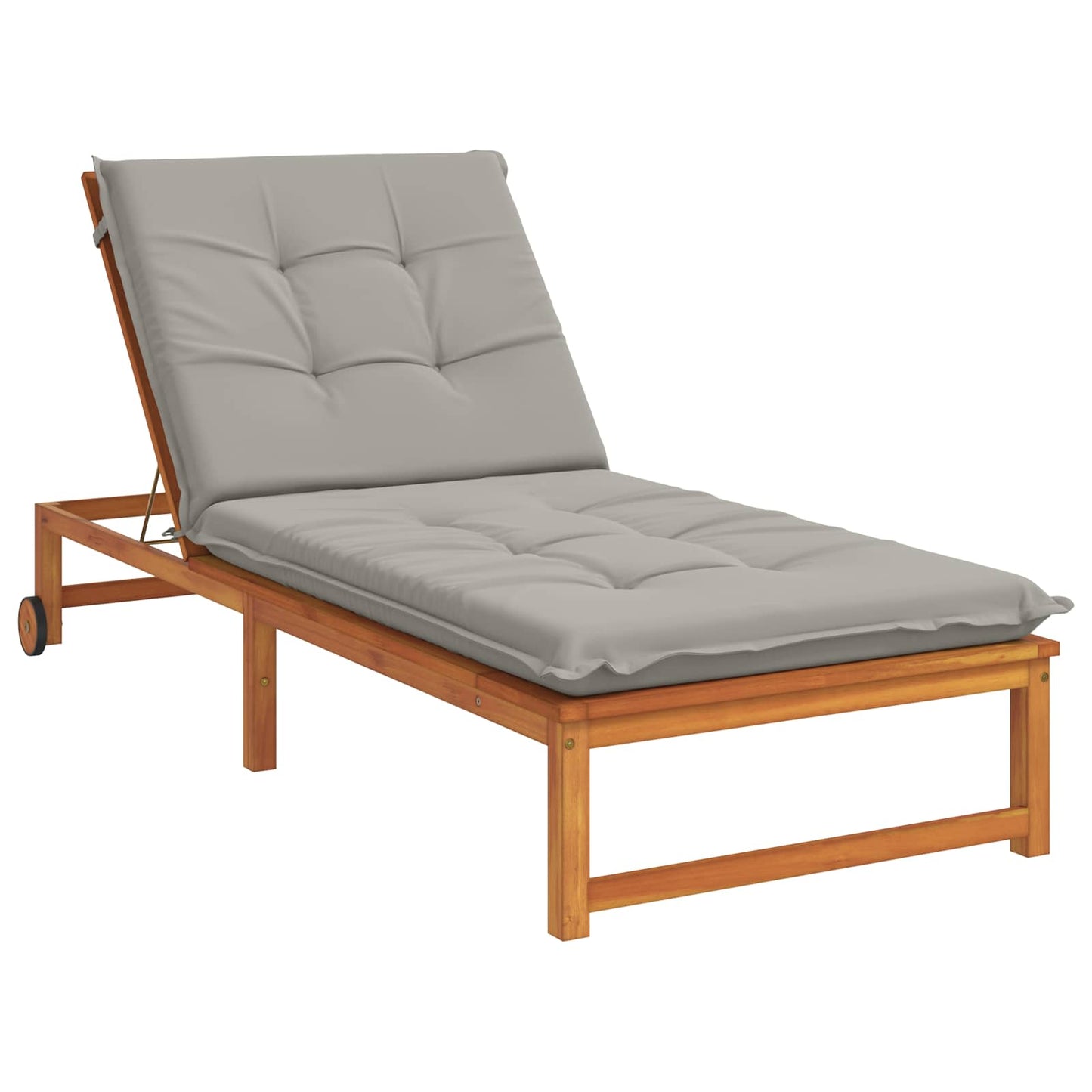 Sunlounger Cushion GEMERT 100% Polyester Grey 190 x 80 x 9 cm