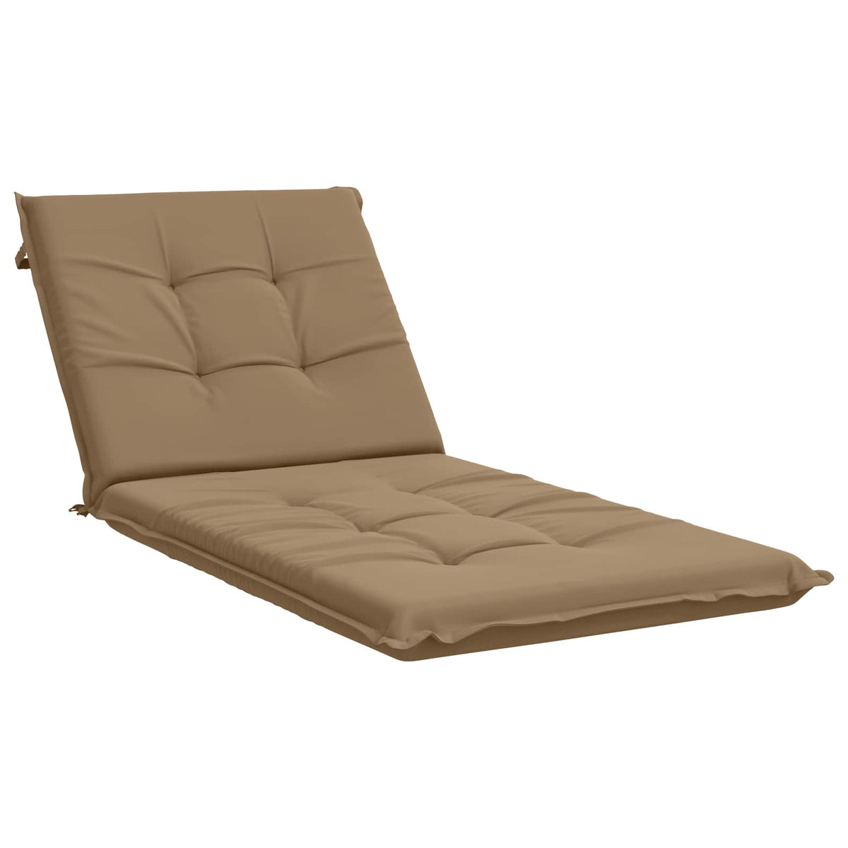 Sunlounger Cushion GEMERT 100% Polyester Taupe 190 x 80 x 9 cm