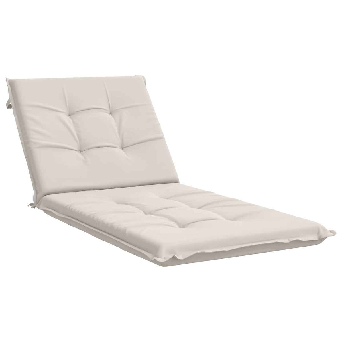 Sunlounger Cushion GEMERT 100% Polyester White 190 x 90 x 9 cm