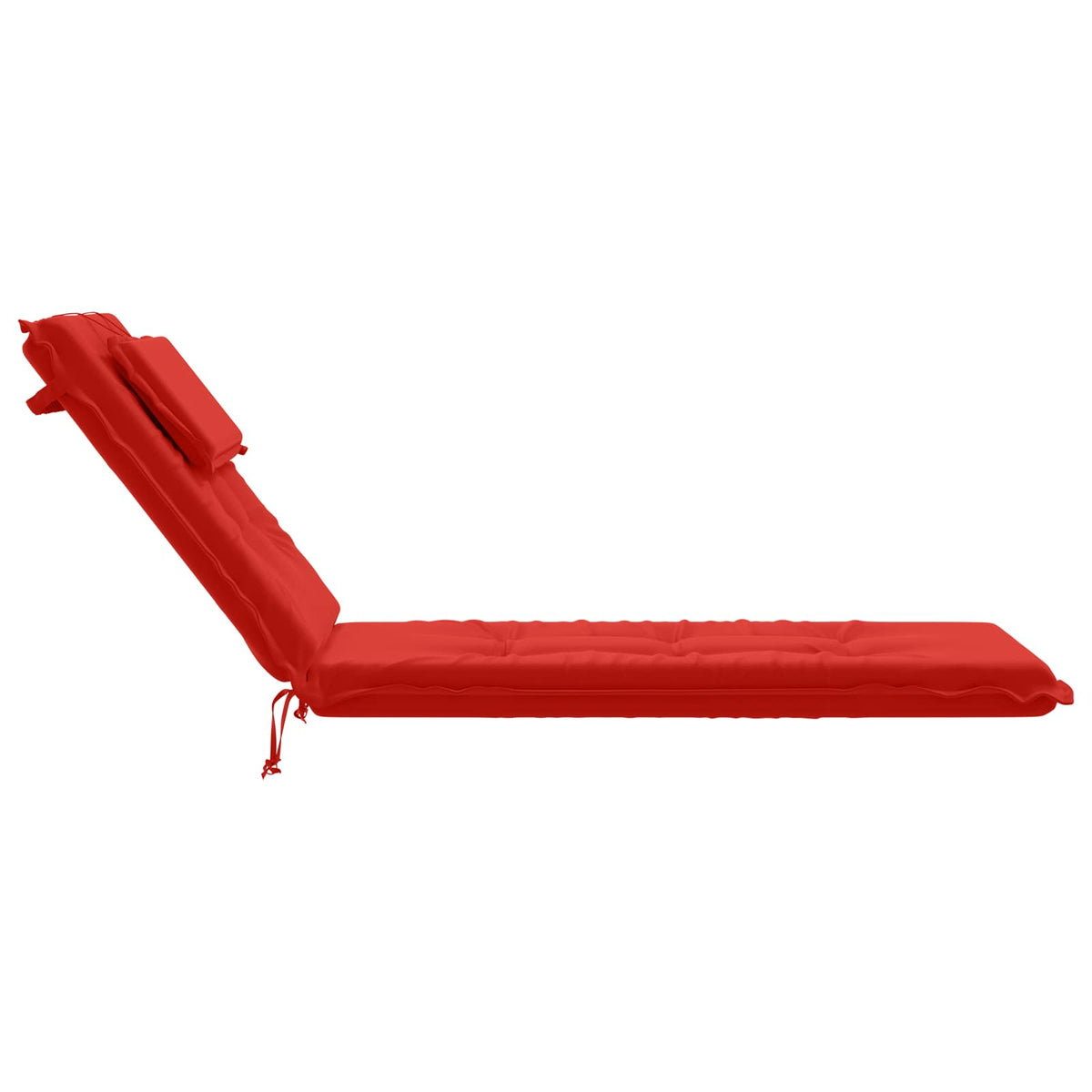 Sunlounger Cushion GEMERT 100% Polyester Red 190 x 50 x 9 cm