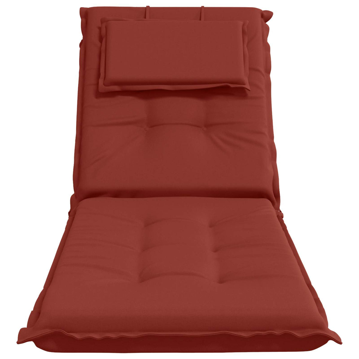 Sunlounger Cushion GEMERT 100% Polyester Red 190 x 60 x 9 cm