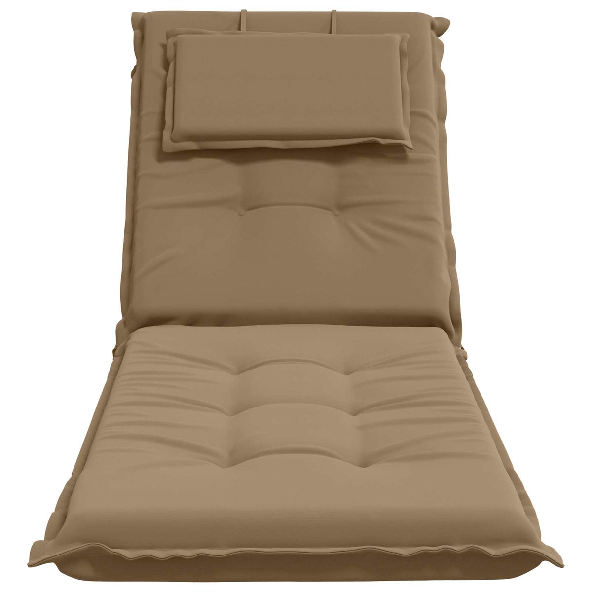 Sunlounger Cushion GEMERT 100% Polyester Taupe 190 x 60 x 9 cm