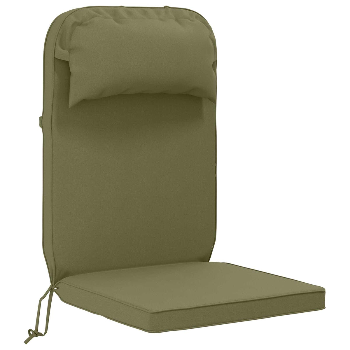 Sun Lounger Cushion 100% Polyester Olive Green 55 x 124 x 5 cm