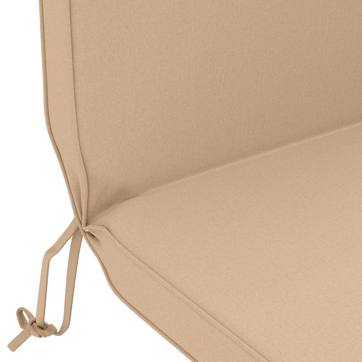 Sun Lounger Cushion 100% Polyester Sand 55 x 124 x 5 cm