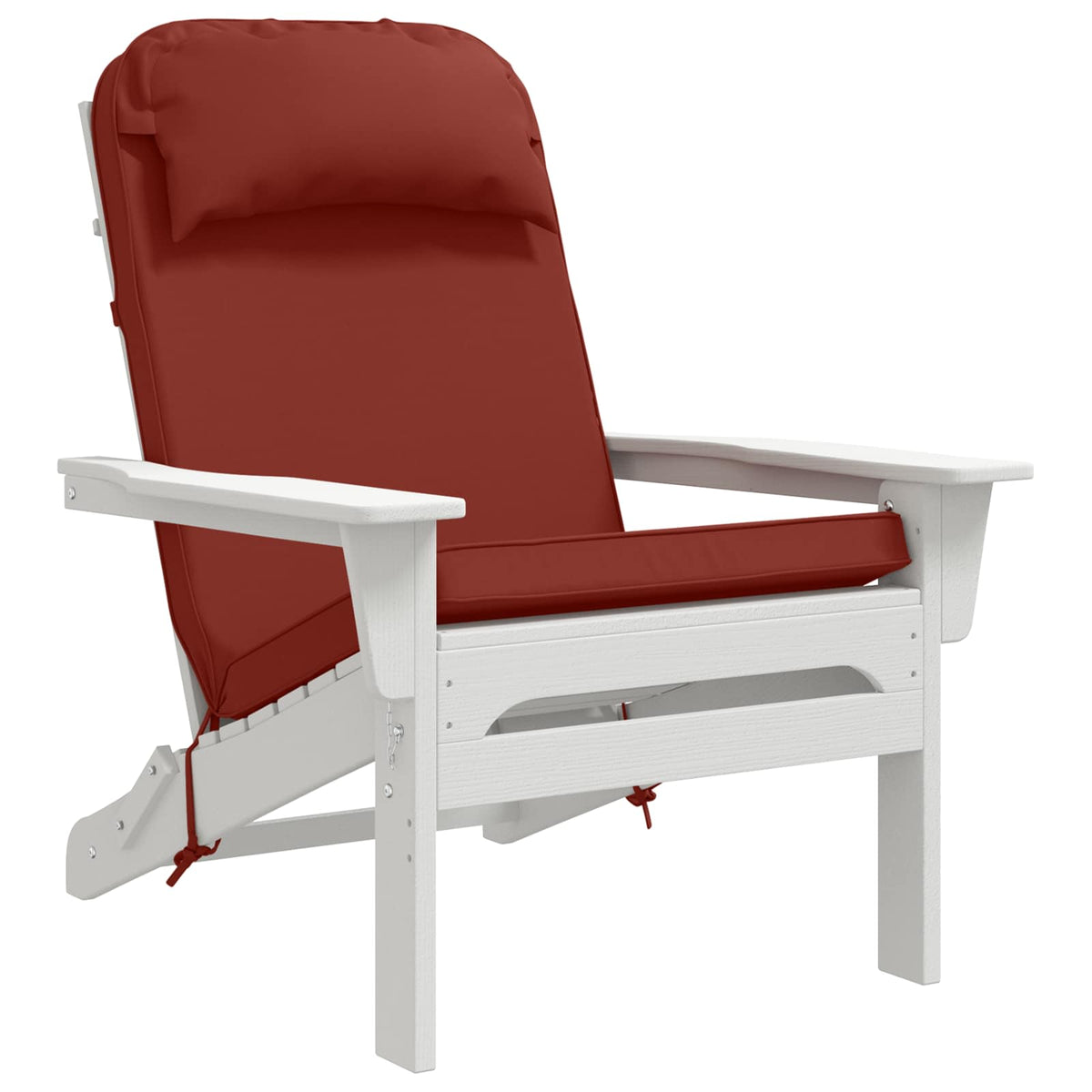 Sun Lounger Cushion 100% Polyester Red 55 x 124 x 5 cm