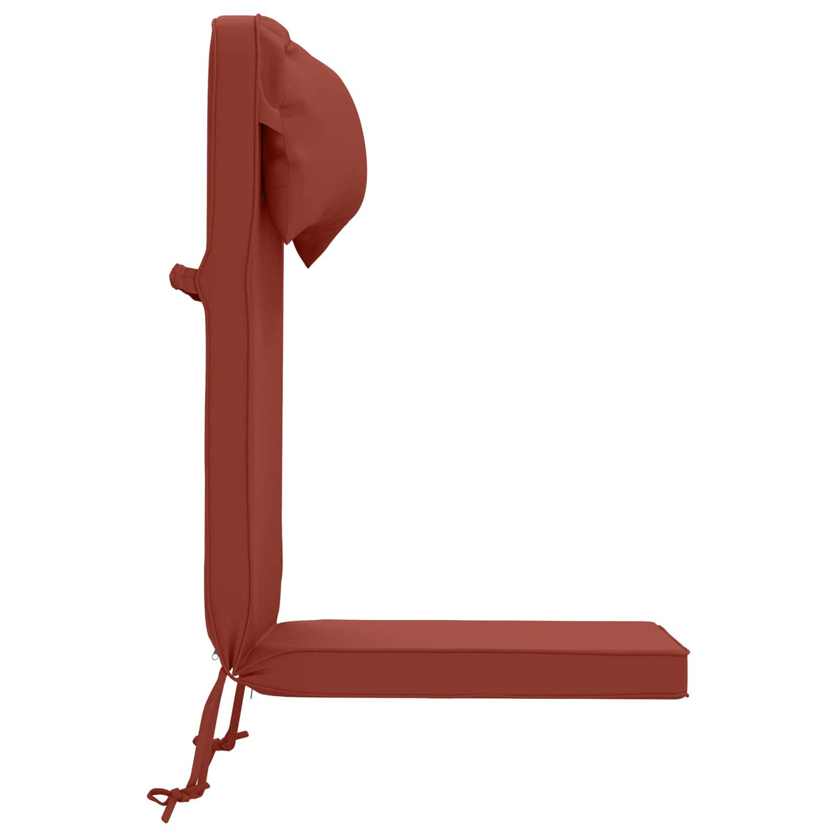 Sun Lounger Cushion 100% Polyester Red 55 x 124 x 5 cm