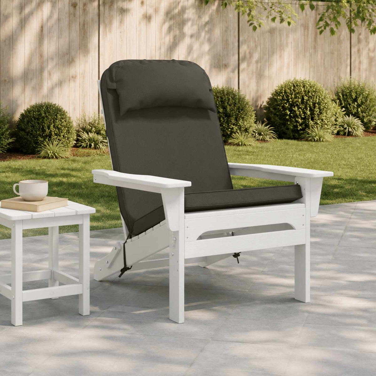 Adirondack Chair Cushion 100% Polyester Anthracite