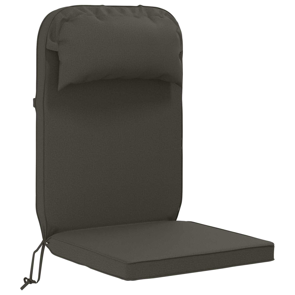 Sun Lounger Cushion 100% Polyester Anthracite 55 x 124 x 5 cm