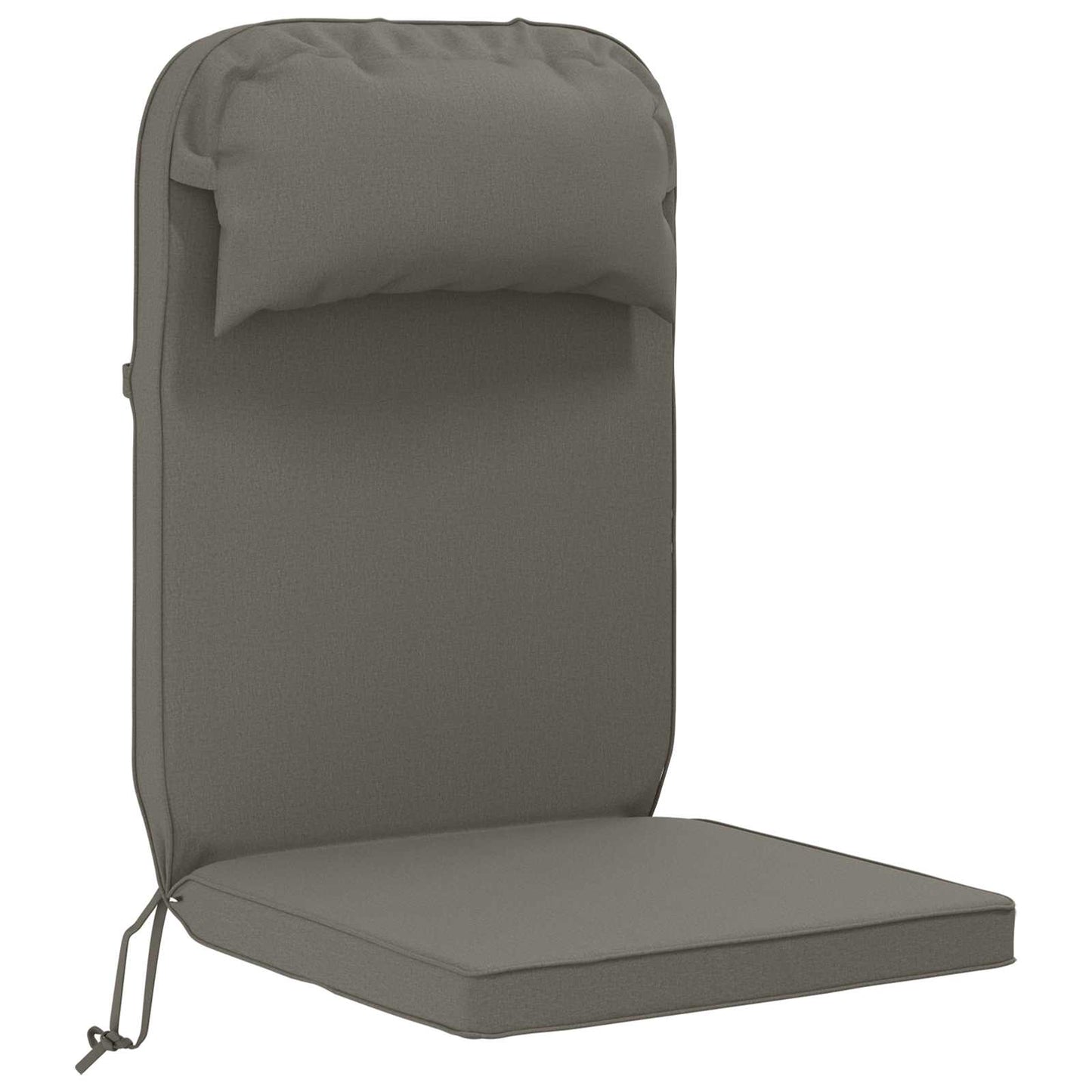 Sun Lounger Cushion 100% Polyester Grey 55 x 124 x 5 cm