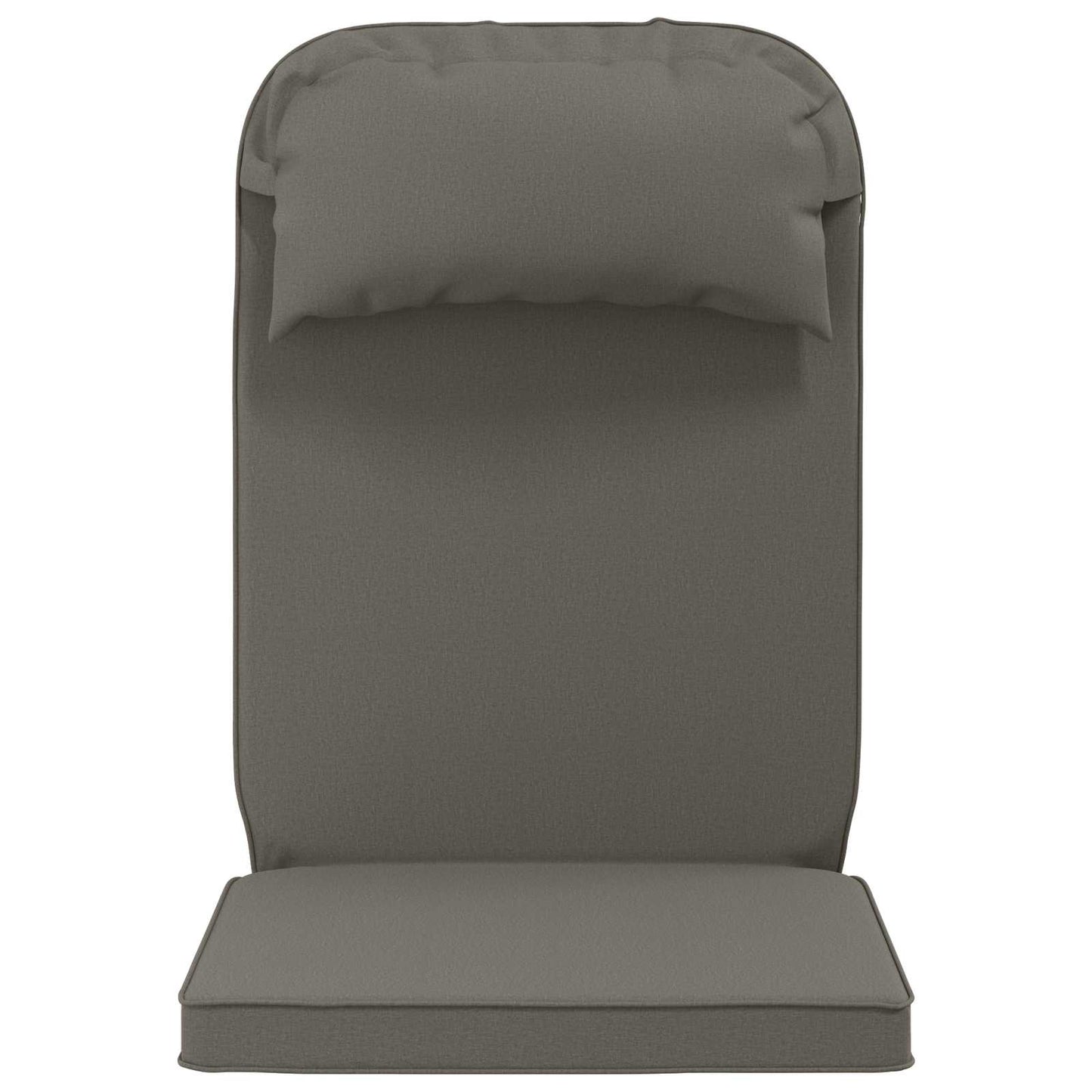 Sun Lounger Cushion 100% Polyester Grey 55 x 124 x 5 cm