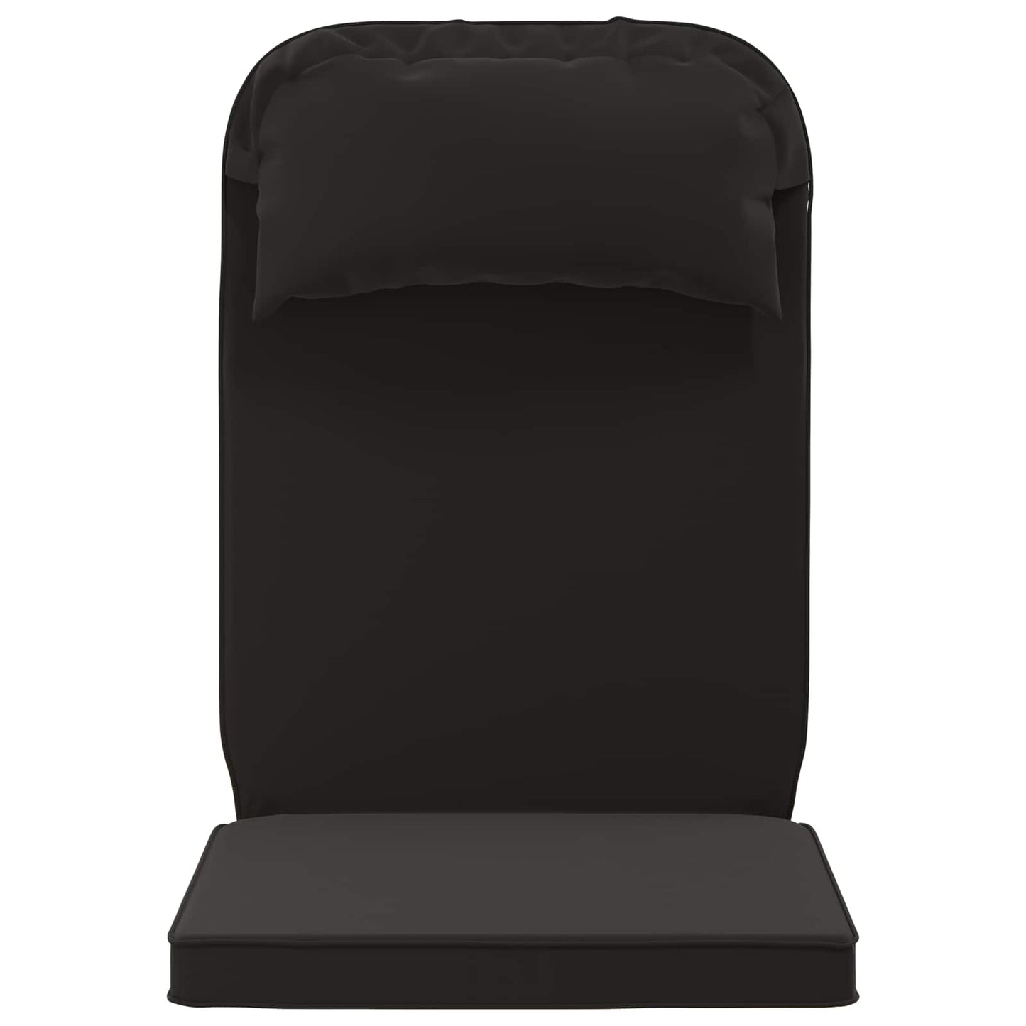 Sun Lounger Cushion 100% Polyester Black 55 x 124 x 5 cm