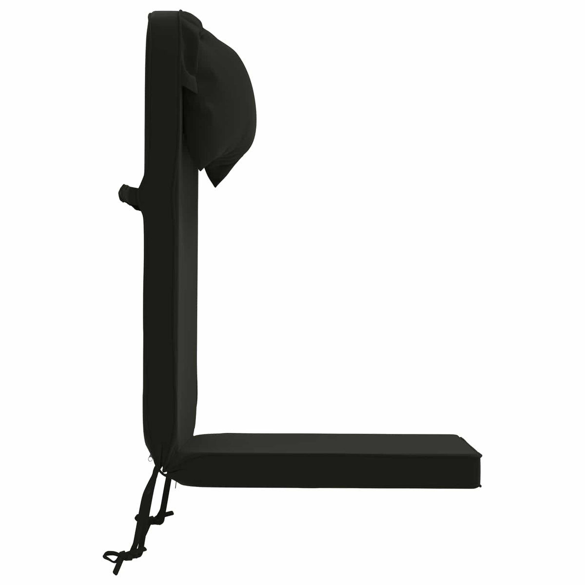 Adirondack Chair Cushion 100% Polyester Black 124 x 55 x 5 cm