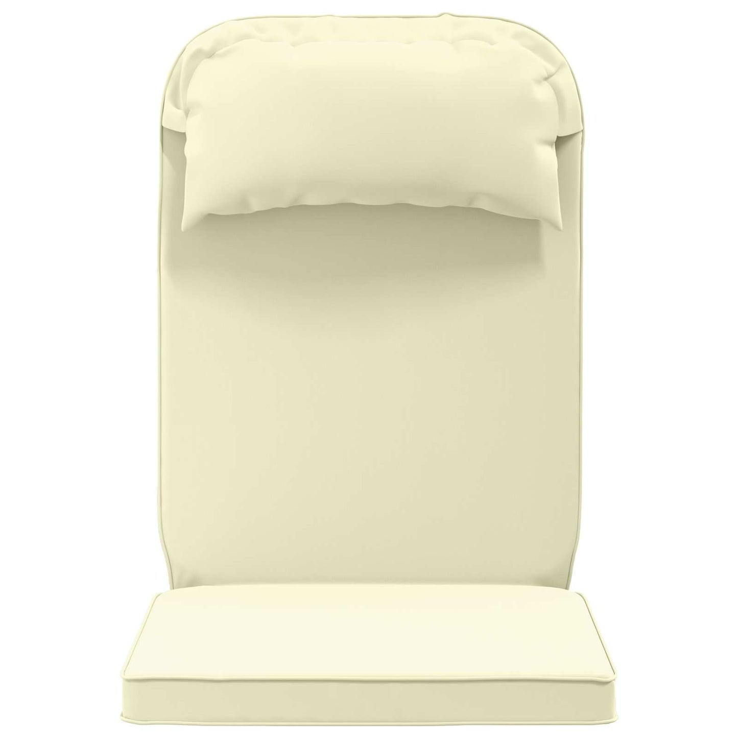 Sun Lounger Cushion 100% Polyester Cream 55 x 124 x 5 cm