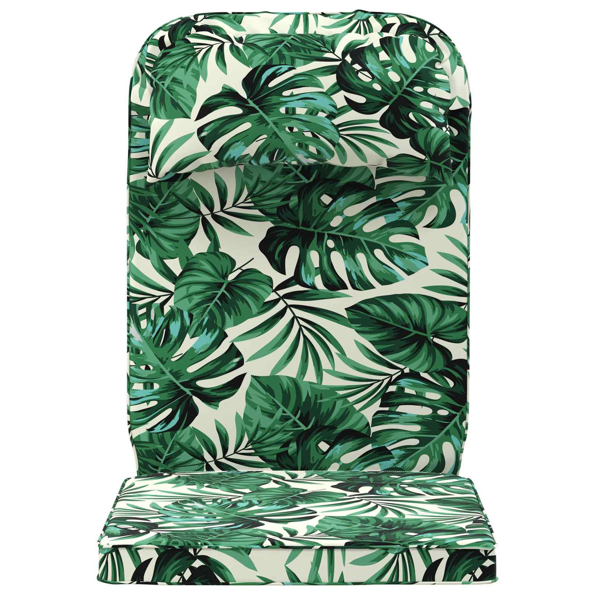 Sun Lounger Cushion 100% Polyester Leaf Pattern 55 x 124 x 5 cm