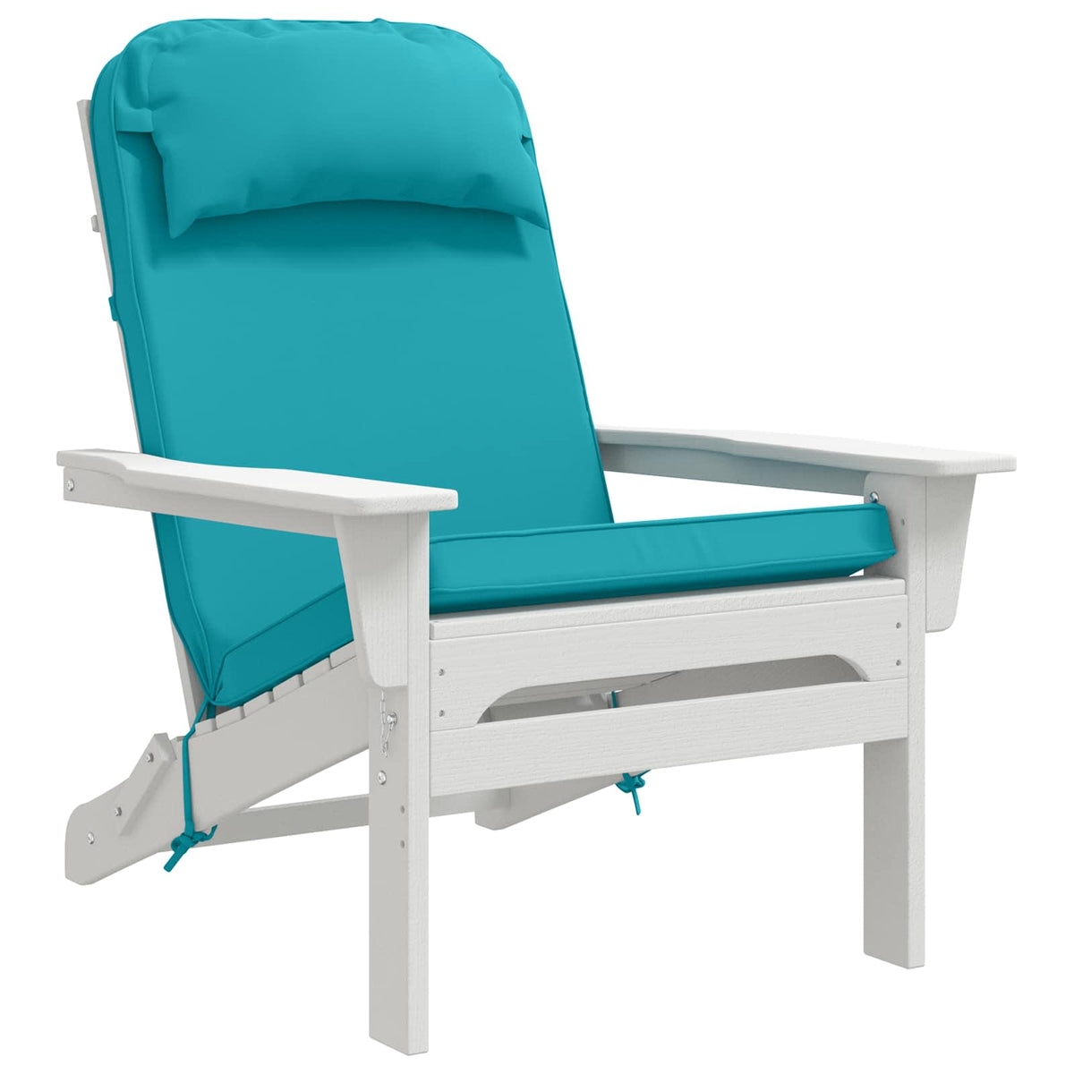 Sun Lounger Cushion 100% Polyester Turquoise 55 x 124 x 5 cm
