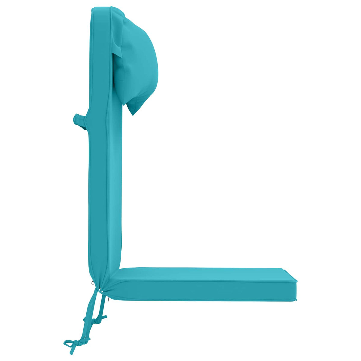 Sun Lounger Cushion 100% Polyester Turquoise 55 x 124 x 5 cm