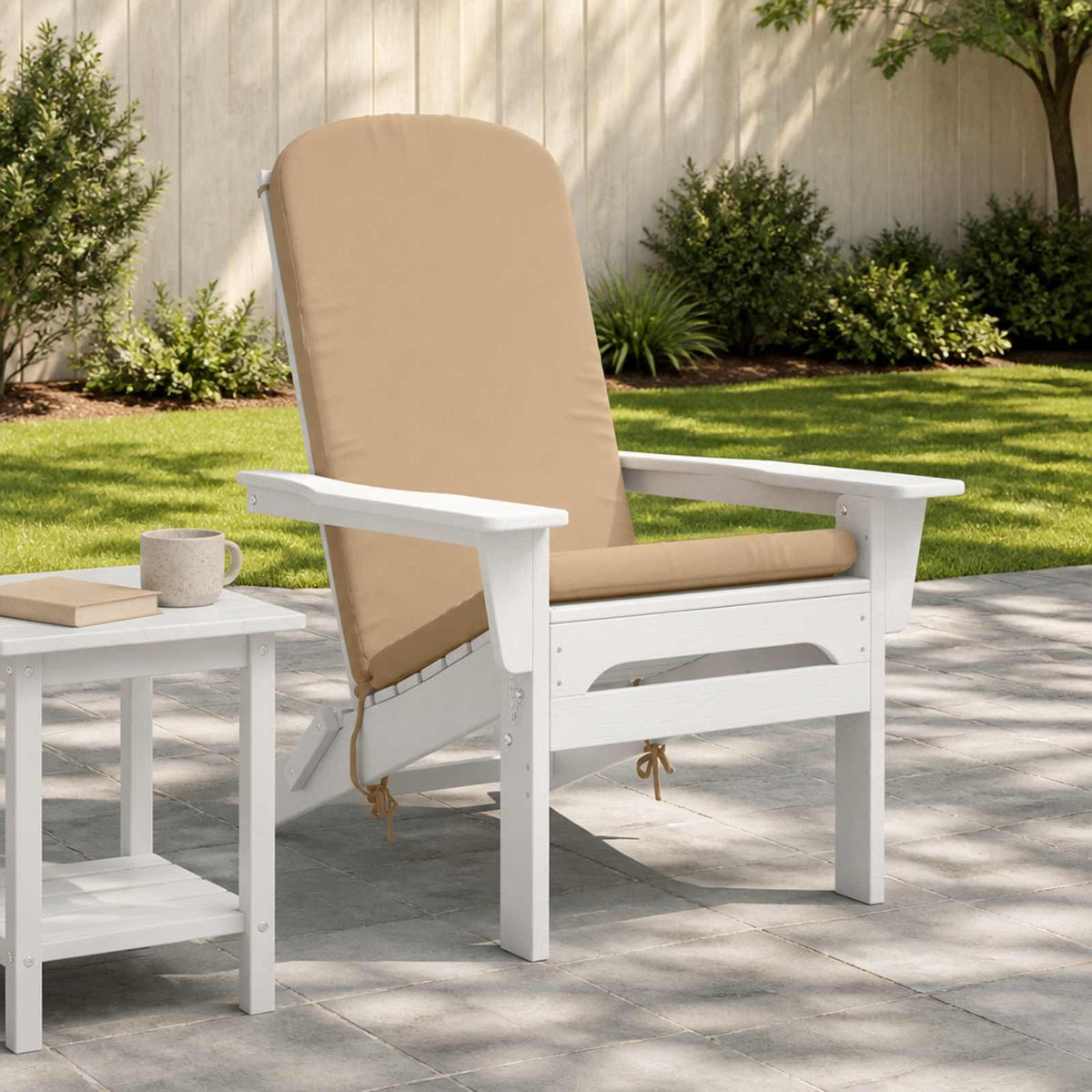 Sun Lounger Cushion GEMERT 100% Polyester Sand 47 x 131 x 5 cm