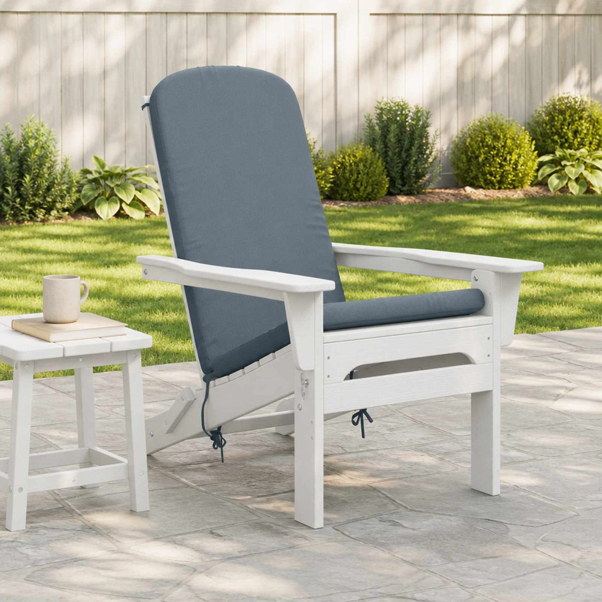 Sun Lounger Cushion GEMERT 100% Polyester Blue 47 x 131 x 5 cm