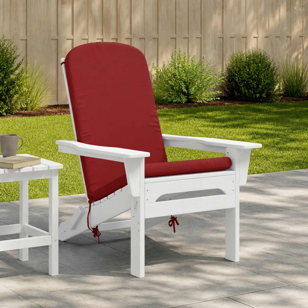 Sun Lounger Cushion GEMERT 100% Polyester Red 47 x 131 x 5 cm