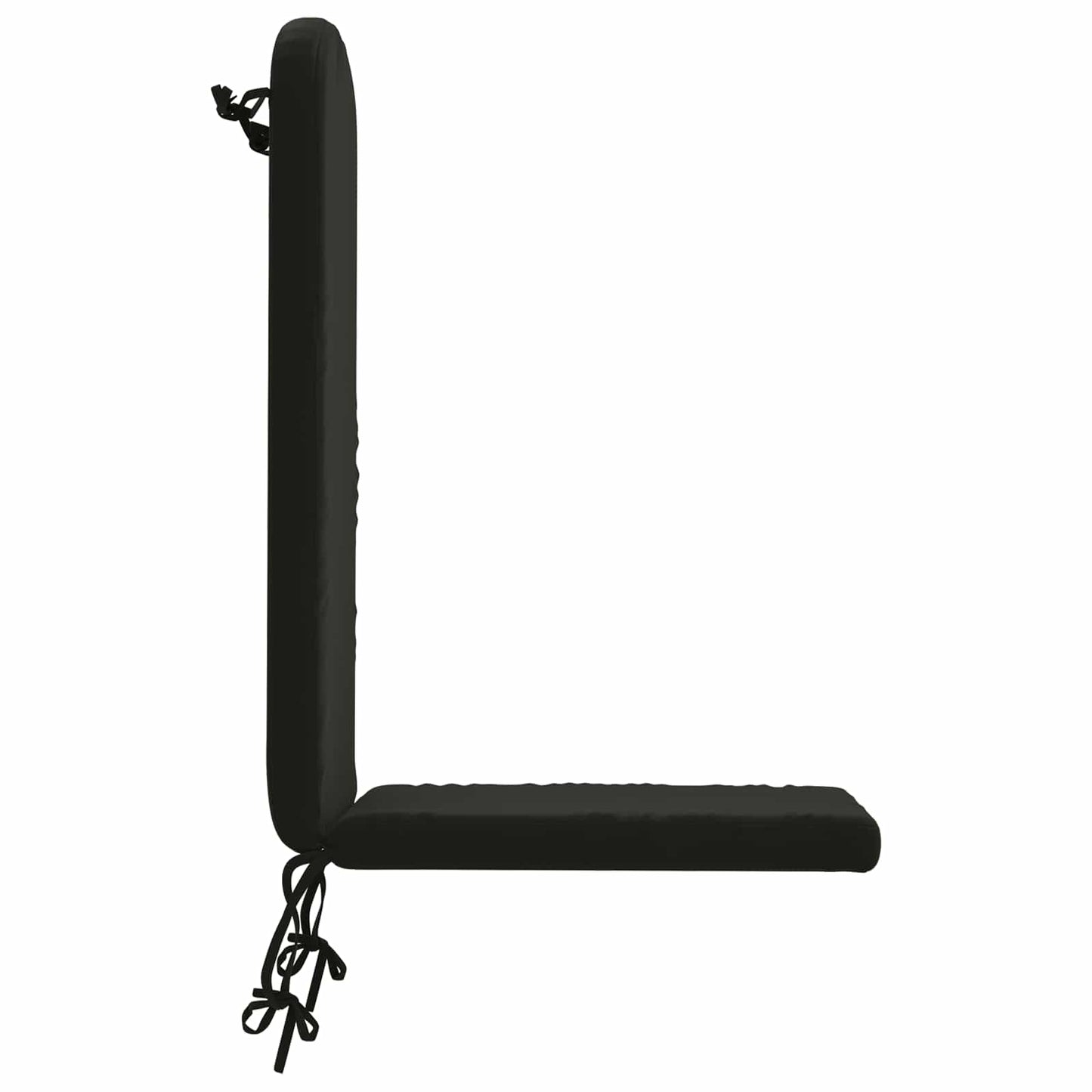 Sun Lounger Cushion GEMERT 100% Polyester Black 47 x 131 x 5 cm