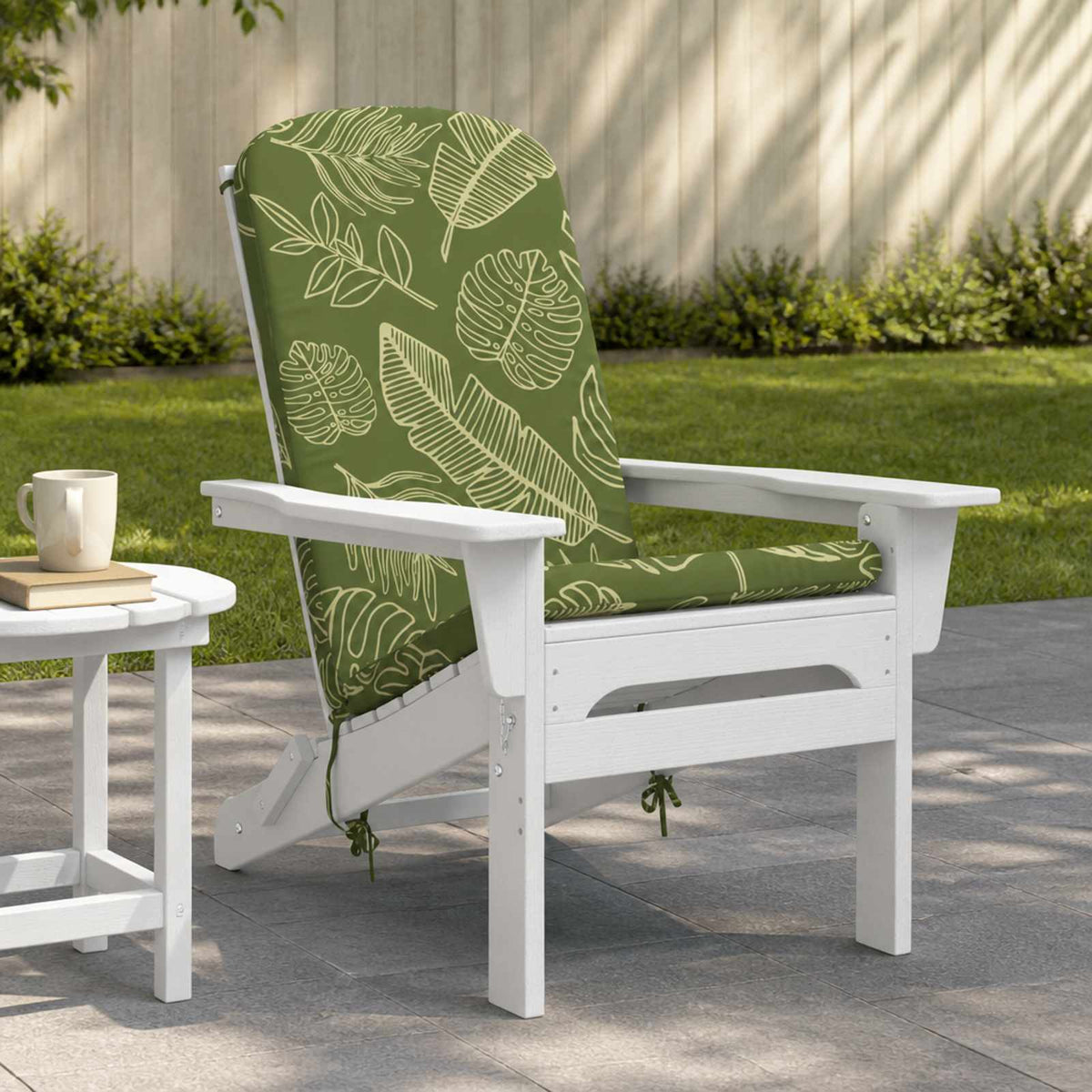 Sun Lounger Cushion GEMERT 100% Polyester Leaf Design