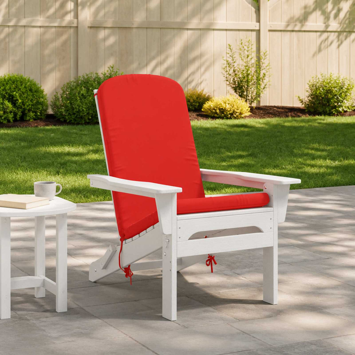 Sun Lounger Cushion GEMERT 100% Polyester Red 47 x 131 x 5 cm