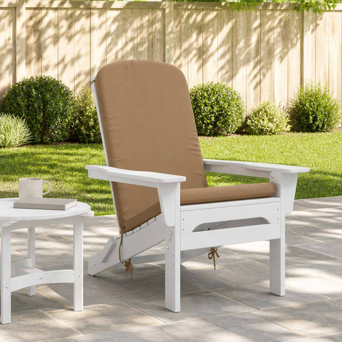 Sun Lounger Cushion GEMERT 100% Polyester Taupe 47 x 131 x 5 cm