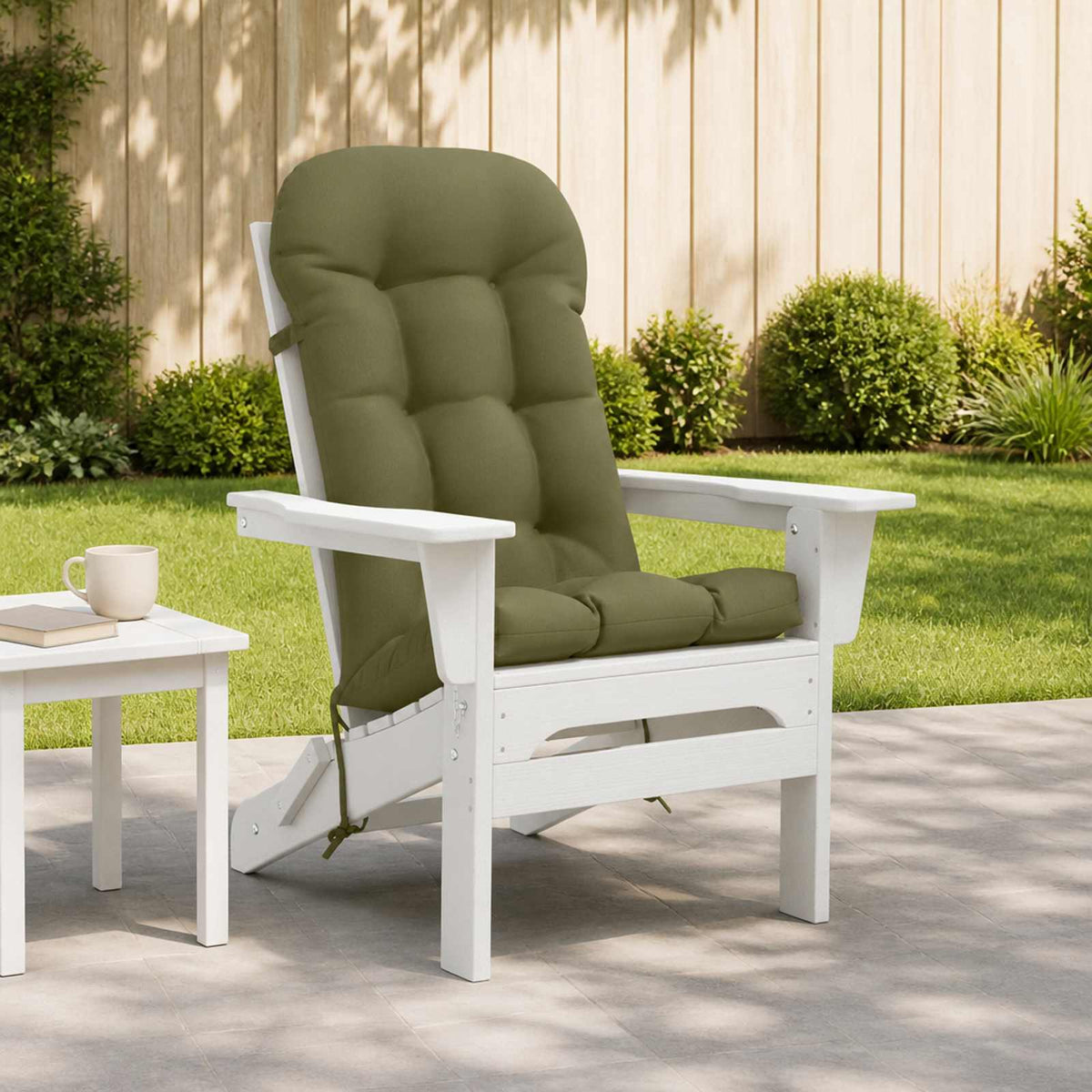 Adirondack Chair Cushion PUTTEN 100% Polyester Olive Green