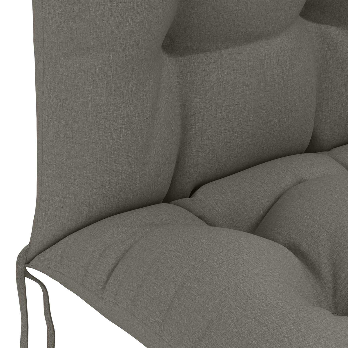 Sun Lounger Cushion PUTTEN 100% Polyester Grey 48 x 112 x 10 cm