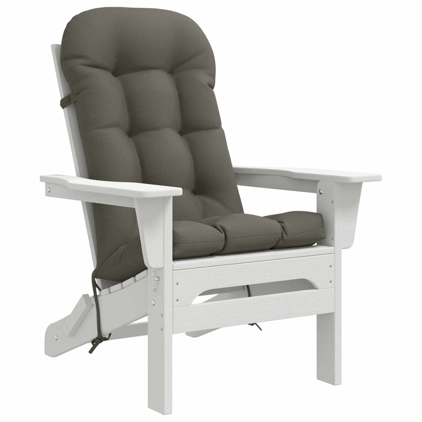 Sun Lounger Cushion PUTTEN 100% Polyester Grey 48 x 112 x 10 cm