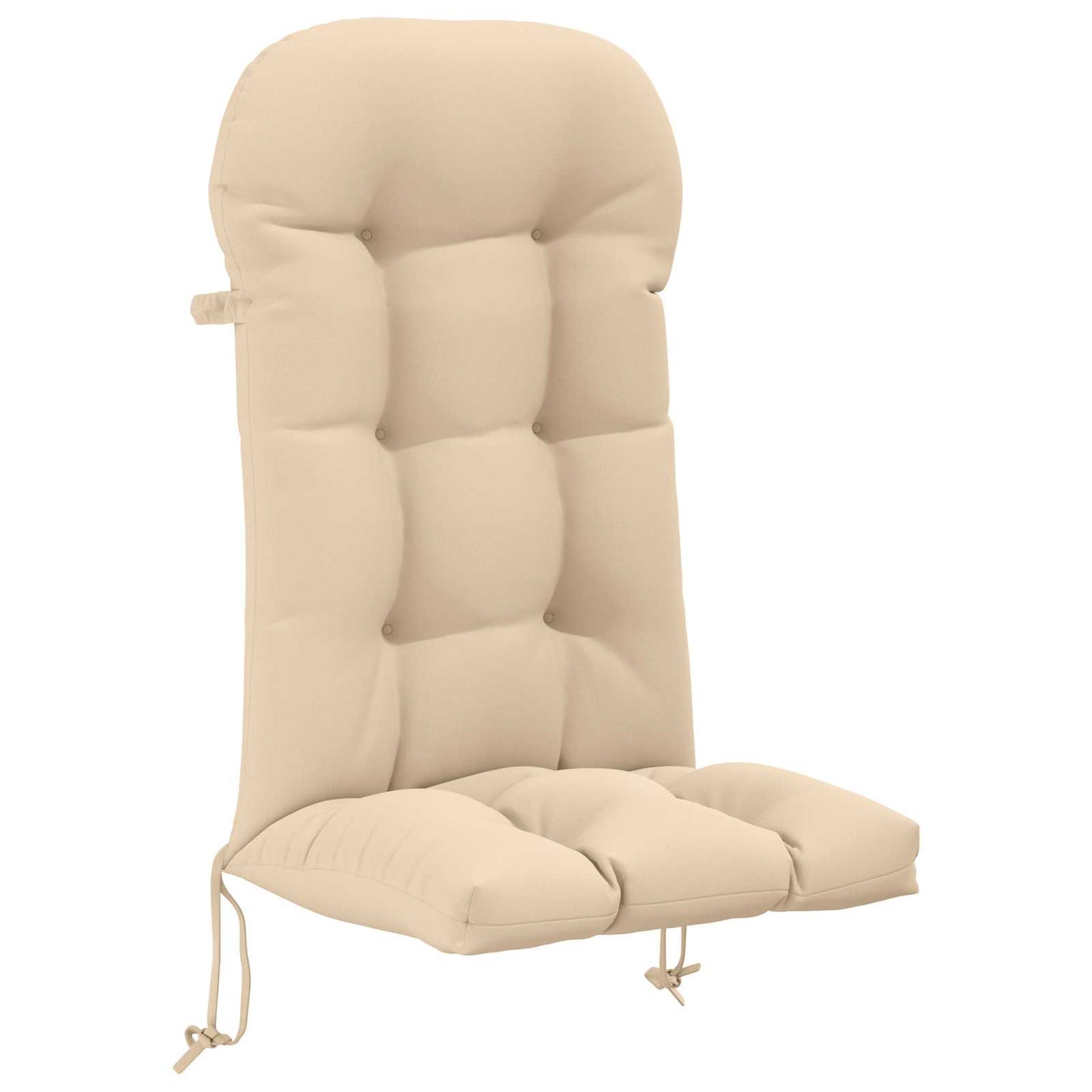 Sun Lounger Cushion PUTTEN 100% Polyester Cream