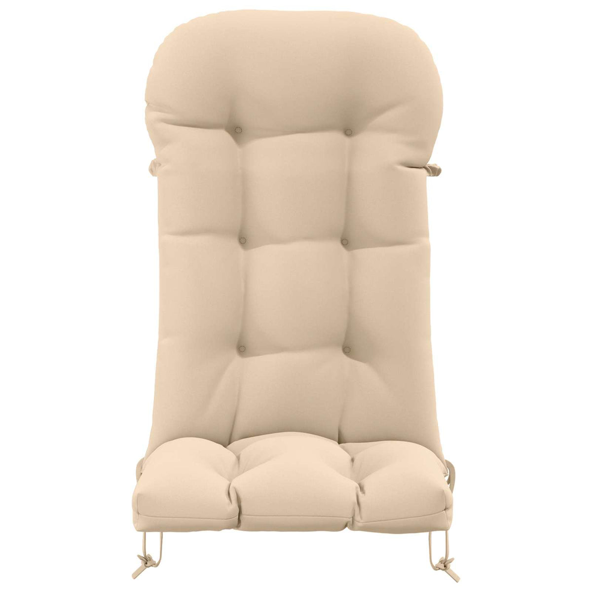 Sun Lounger Cushion PUTTEN 100% Polyester Cream