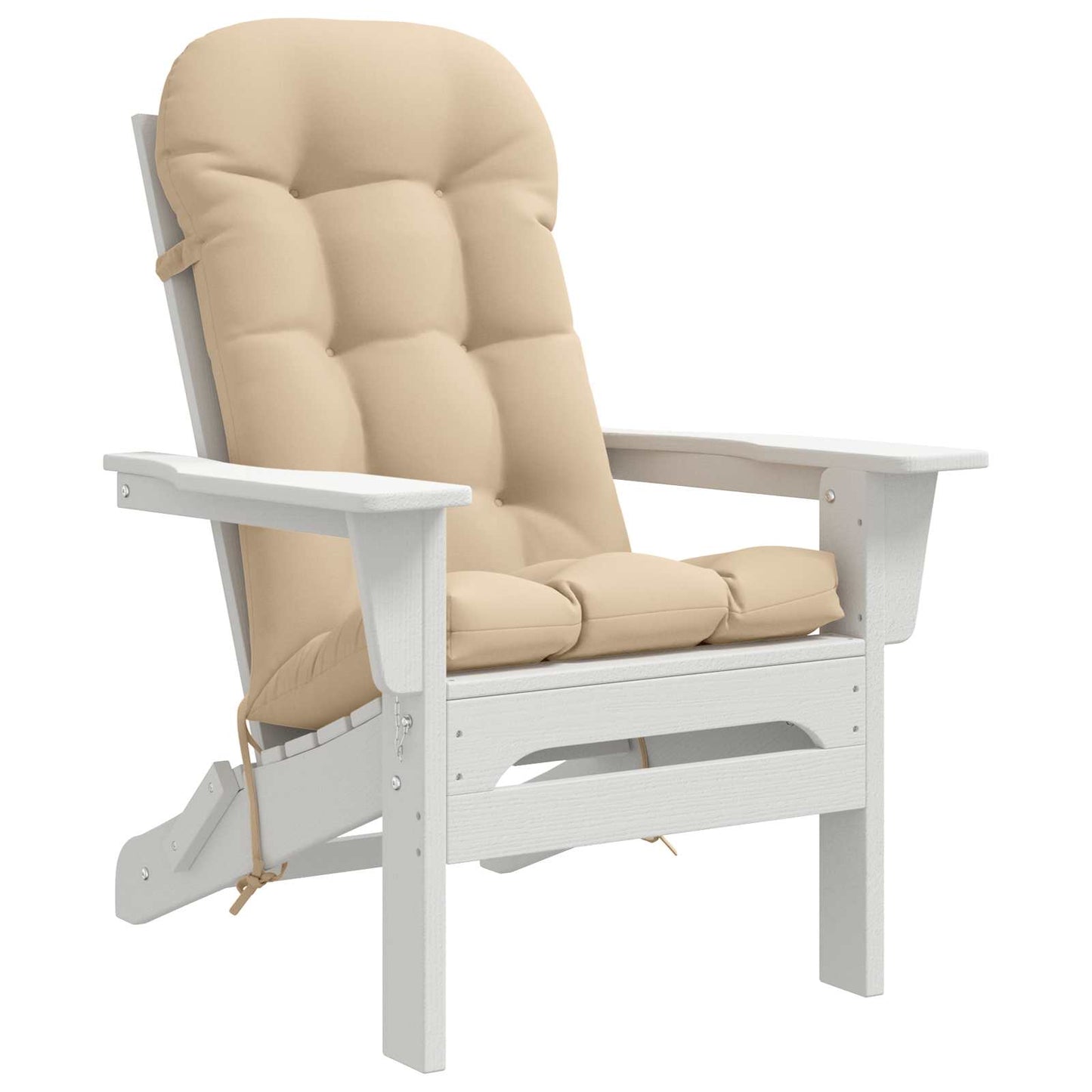 Sun Lounger Cushion PUTTEN 100% Polyester Cream