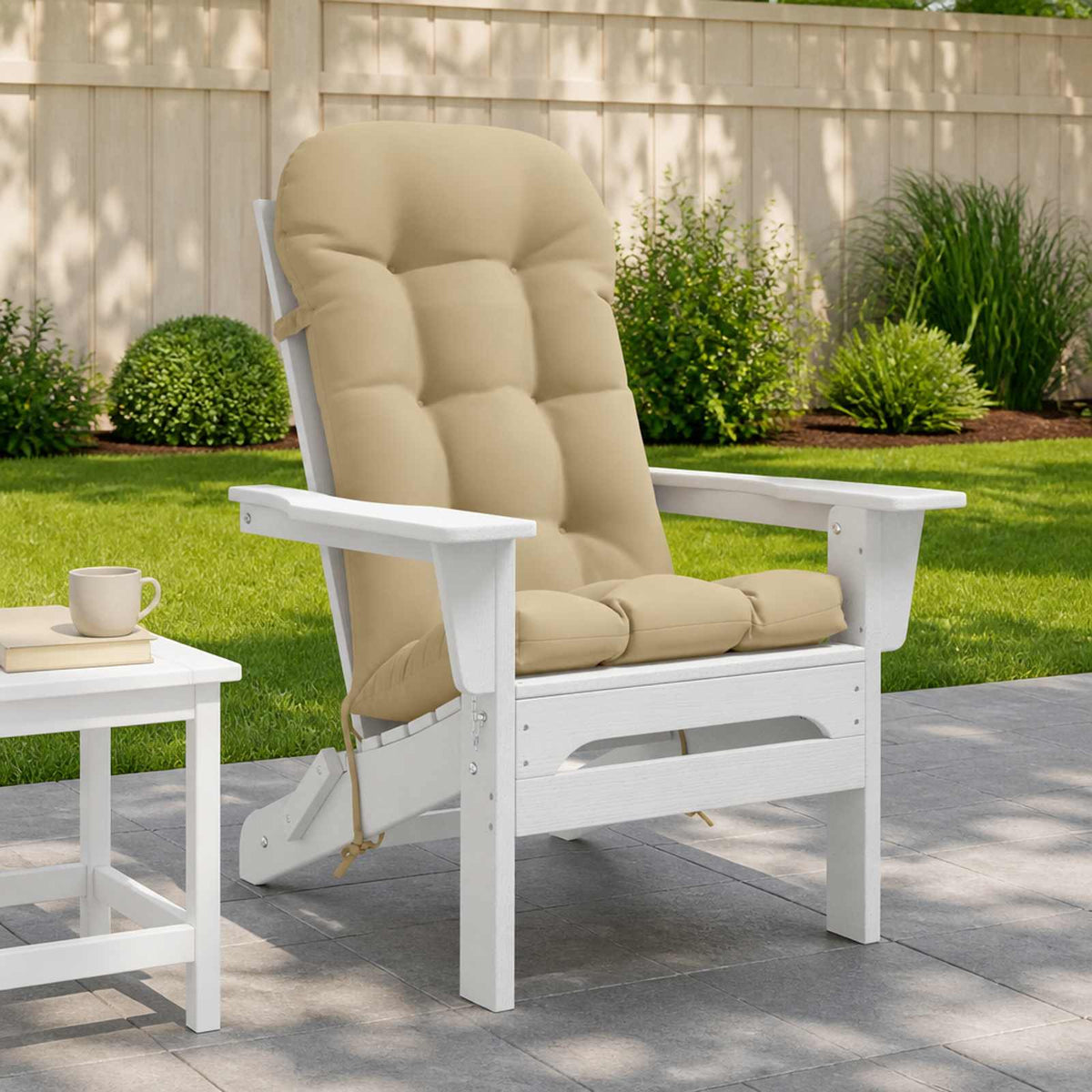Adirondack Chair Cushion PUTTEN 100% Polyester Beige