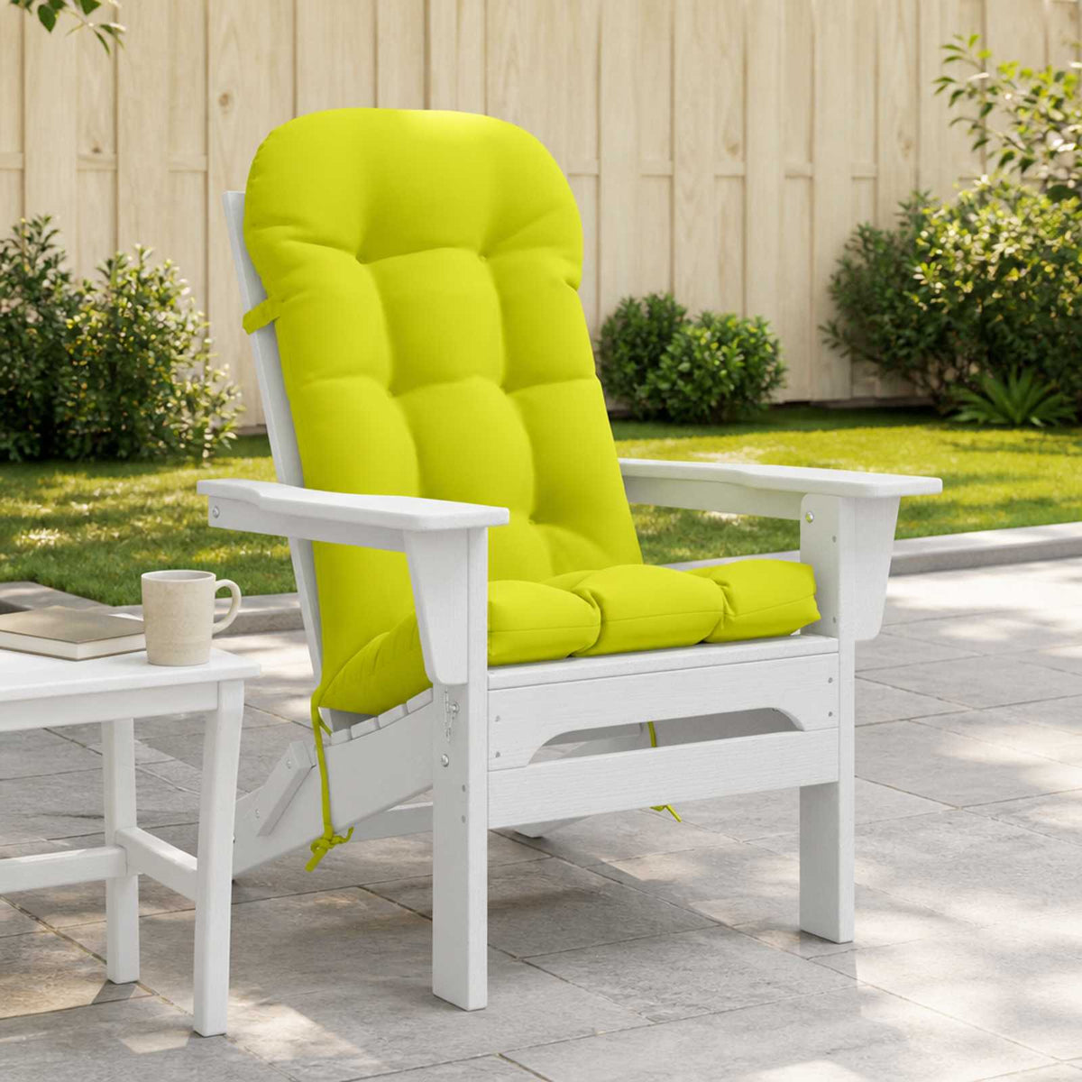Adirondack Chair Cushion PUTTEN 100% Polyester Bright Green