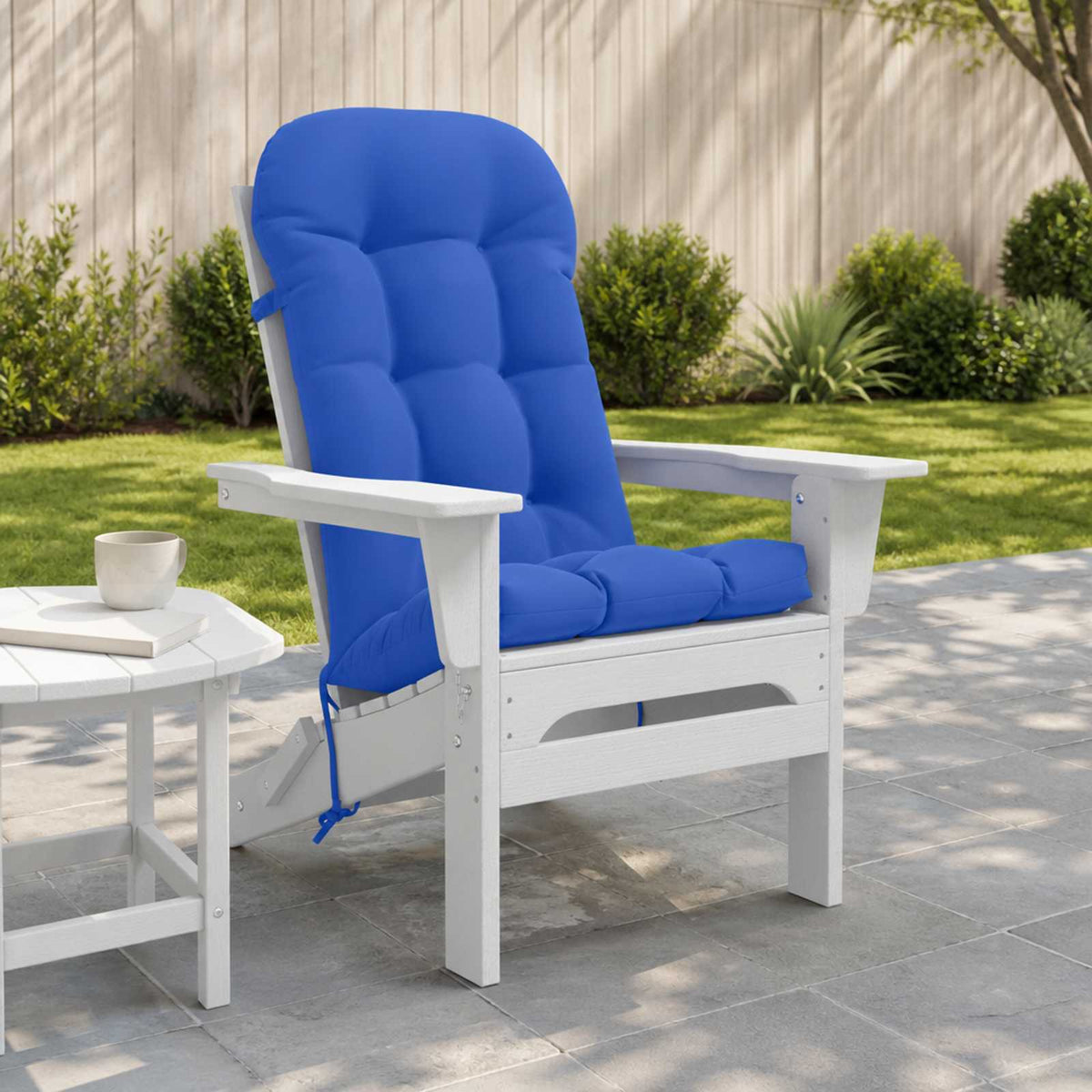 Sun Lounger Cushion PUTTEN 100% Polyester Royal Blue