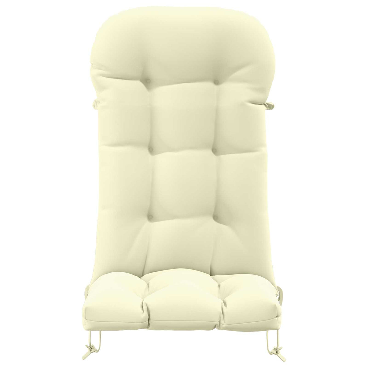 Sun Lounger Cushion PUTTEN 100% Polyester Cream