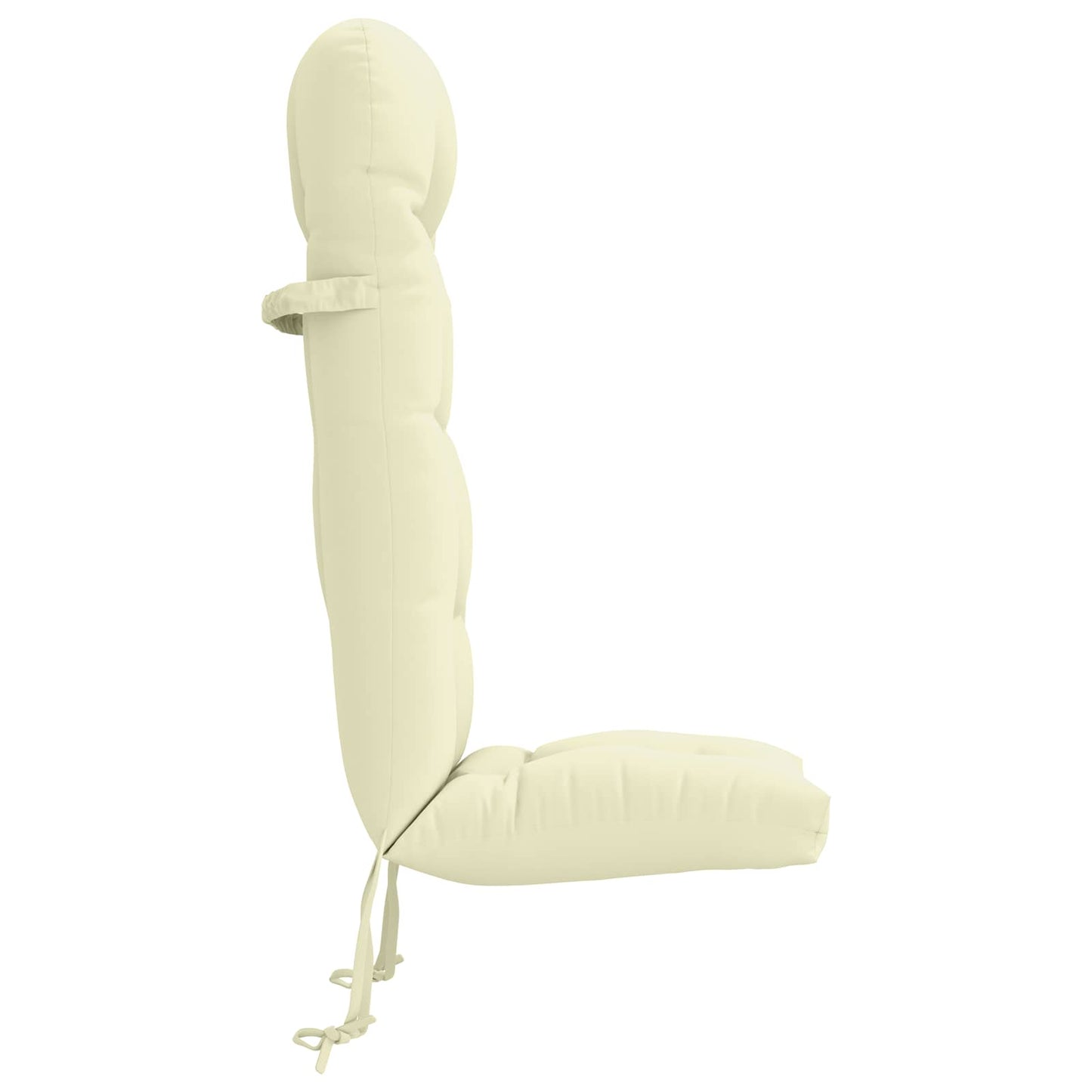Sun Lounger Cushion PUTTEN 100% Polyester Cream