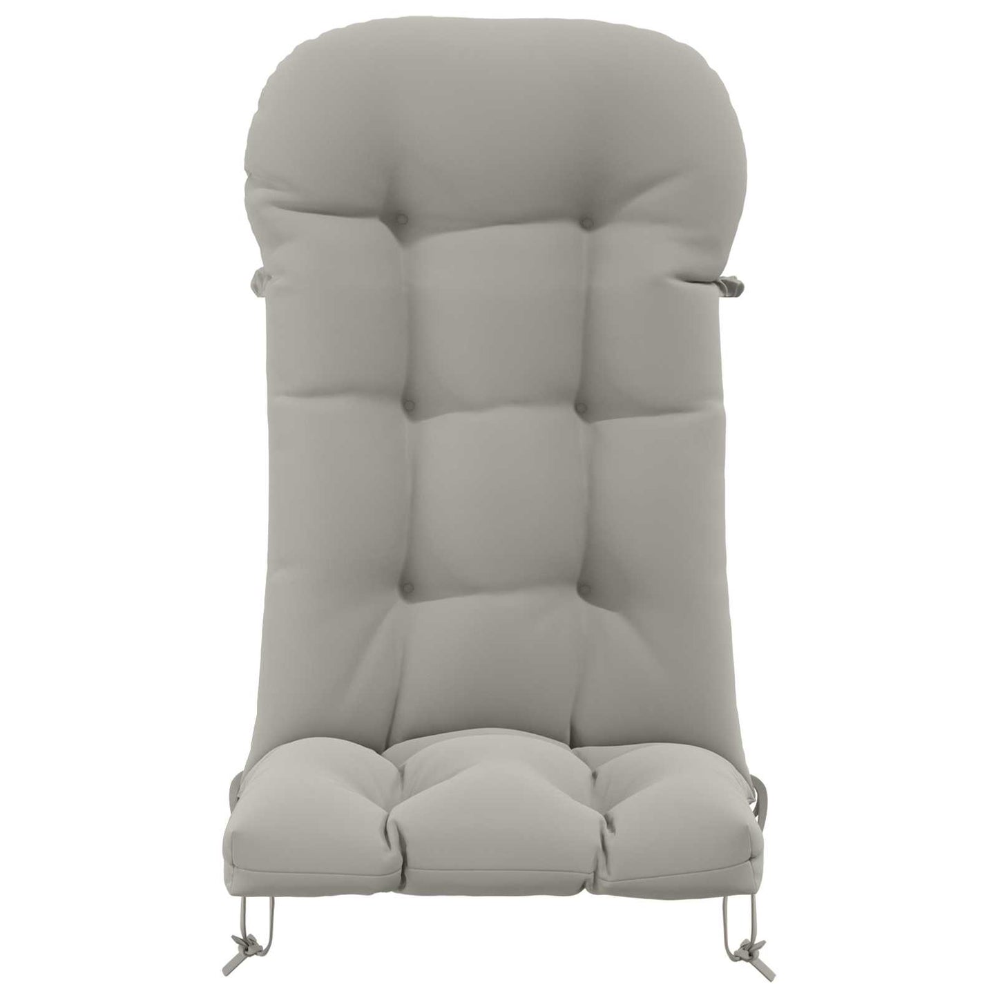 Sun Lounger Cushion PUTTEN 100% Polyester Grey 48 x 112 x 10 cm