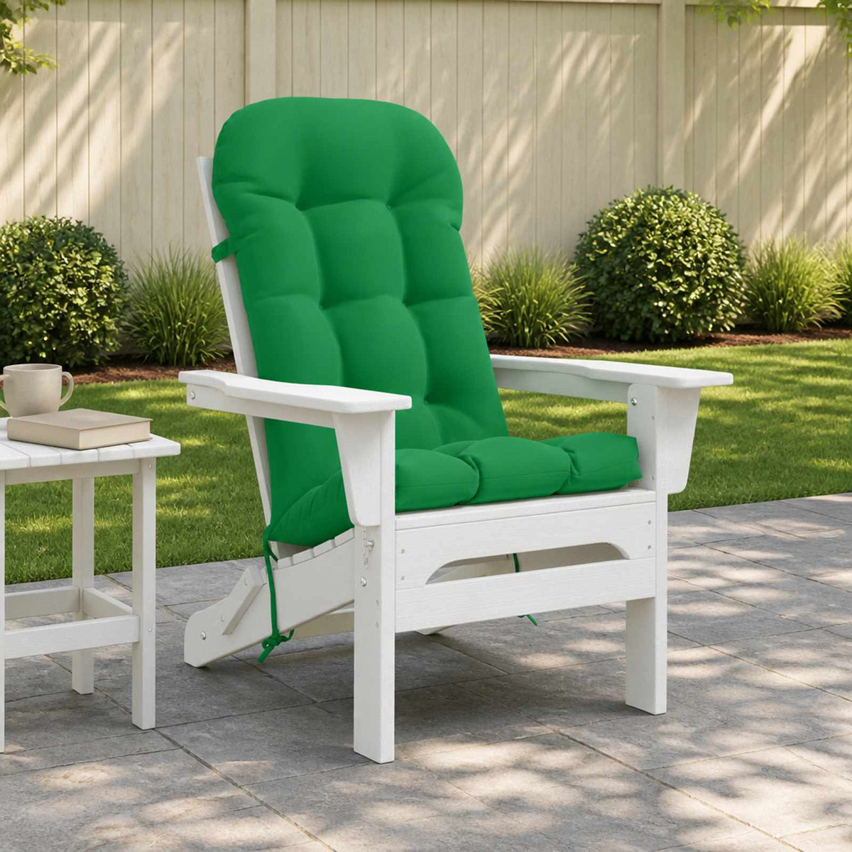 Sun Lounger Cushion PUTTEN 100% Polyester Green