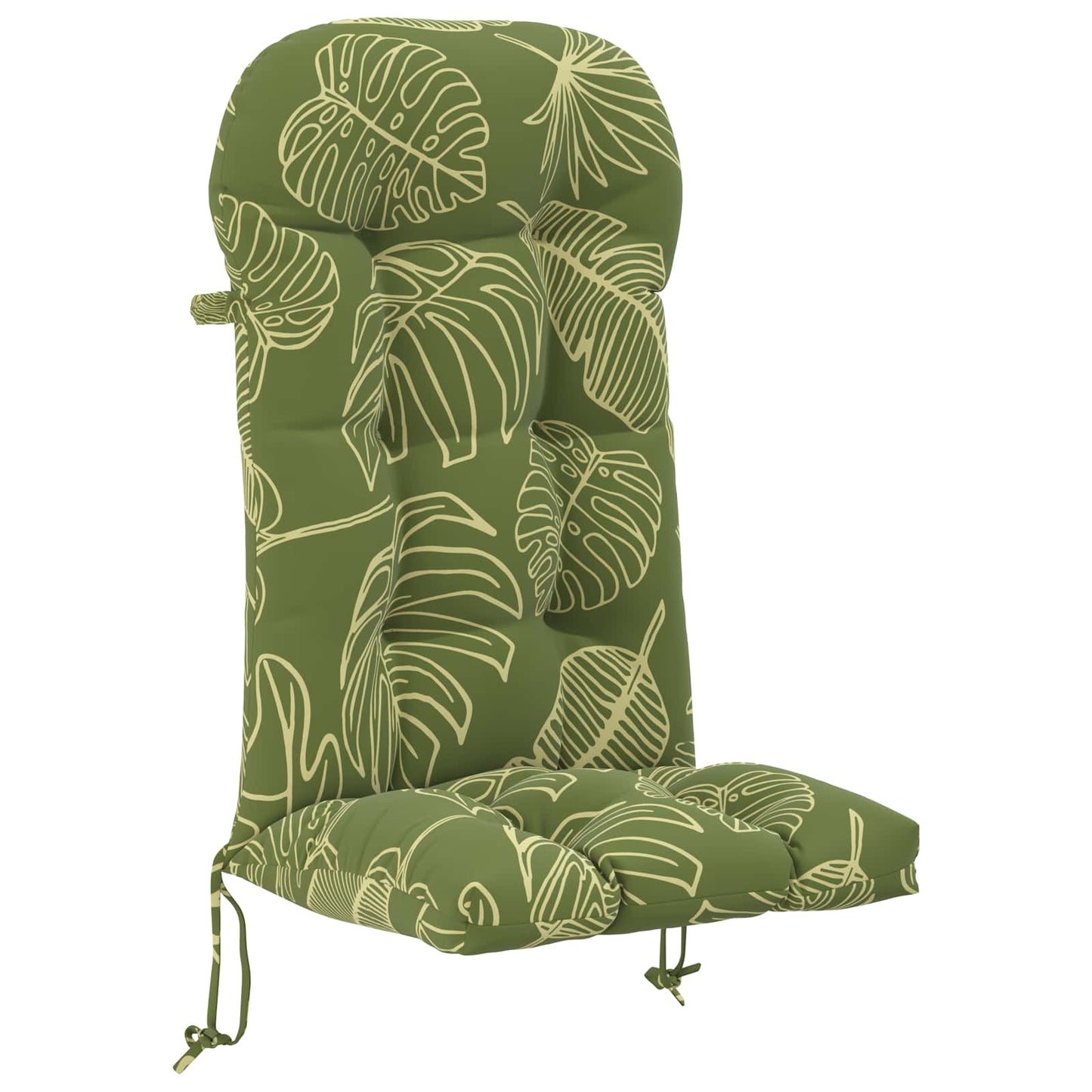 Sun Lounger Cushion PUTTEN 100% Polyester Leaf Design