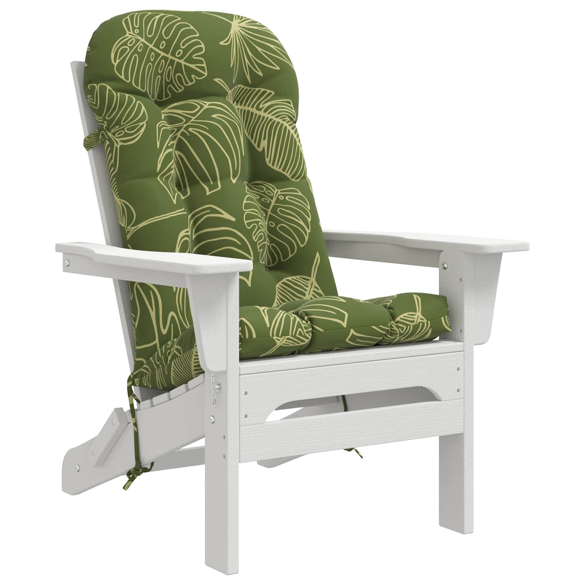 Sun Lounger Cushion PUTTEN 100% Polyester Leaf Design
