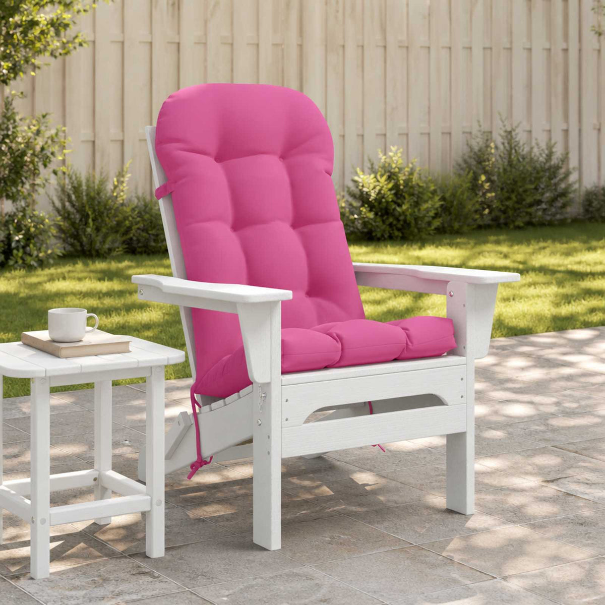 Sun Lounger Cushion PUTTEN 100% Polyester Pink 48 x 112 x 10 cm