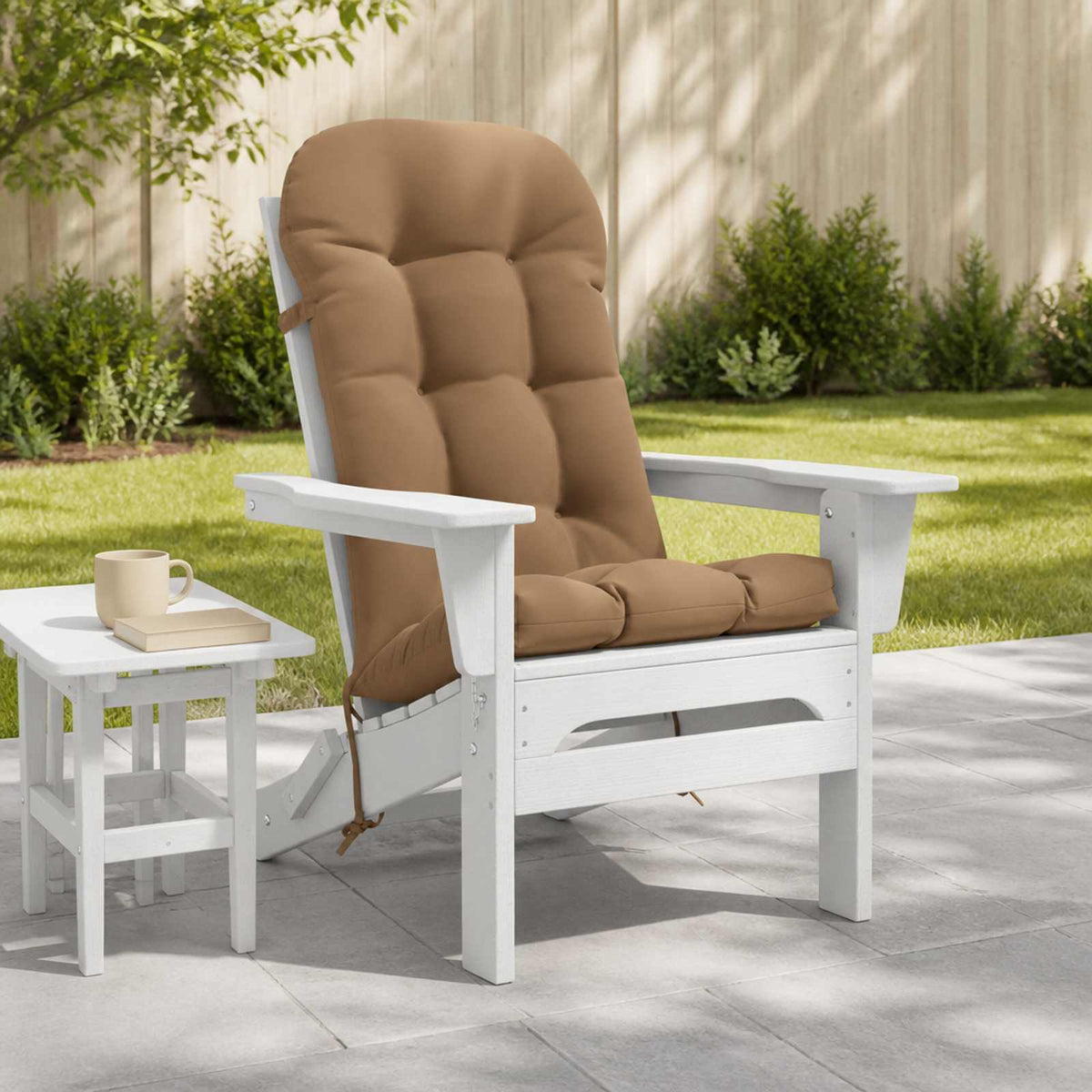 Adirondack Chair Cushion PUTTEN 100% Polyester Taupe