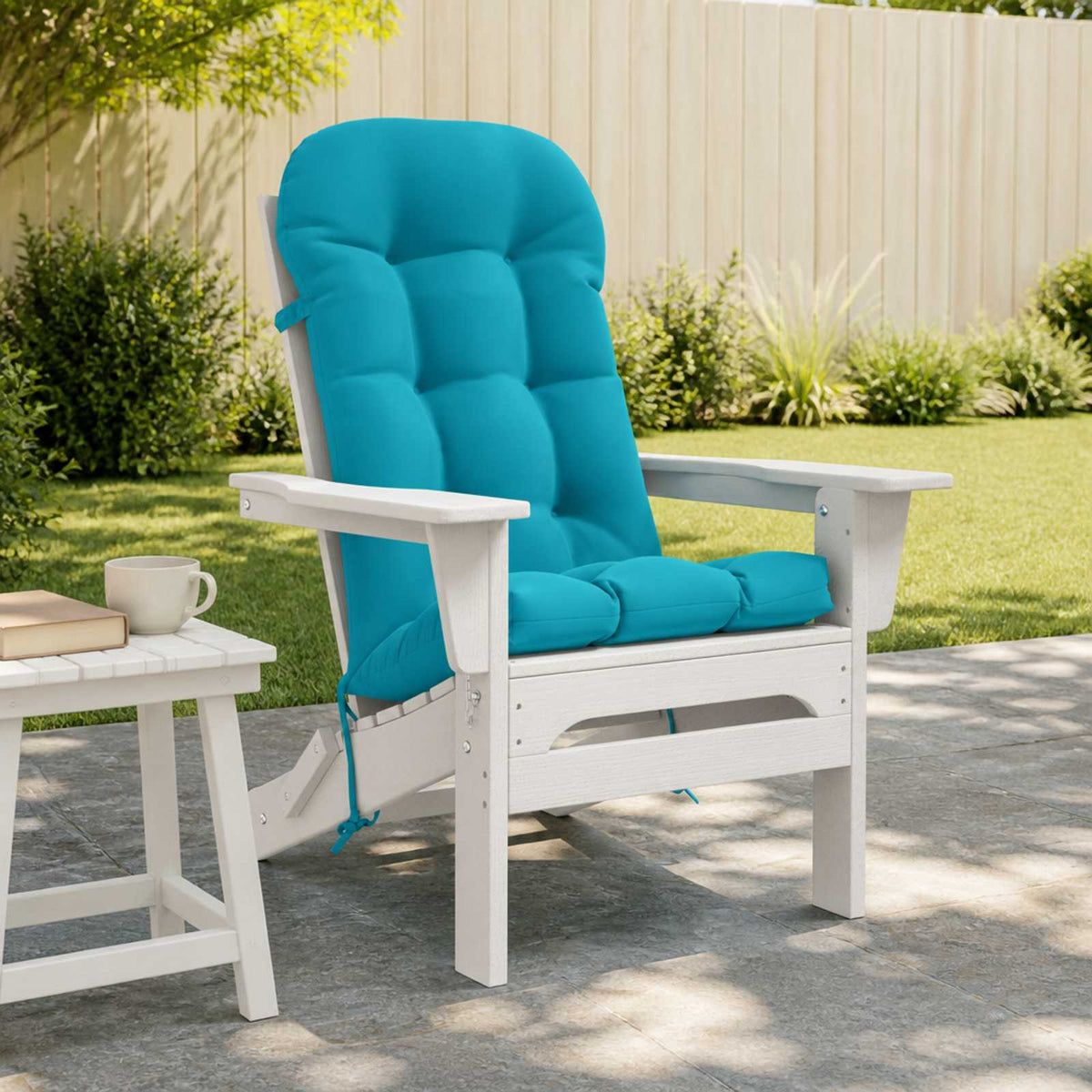Sun Lounger Cushion PUTTEN 100% Polyester Turquoise