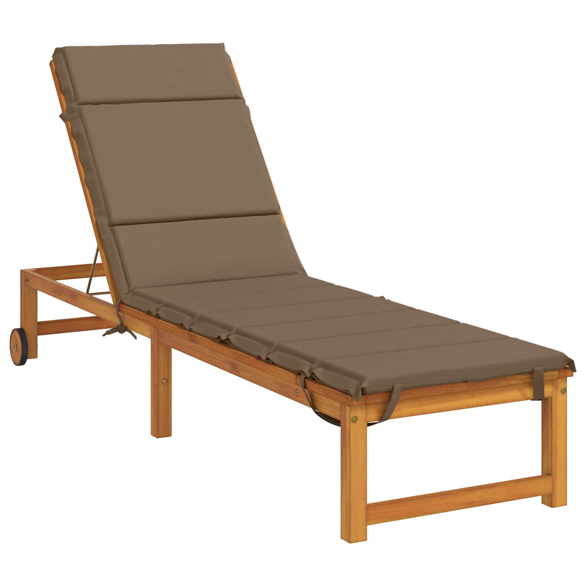 Sunlounger Cushion GEMERT 100% Polyester Taupe 200 x 50 x 3 cm