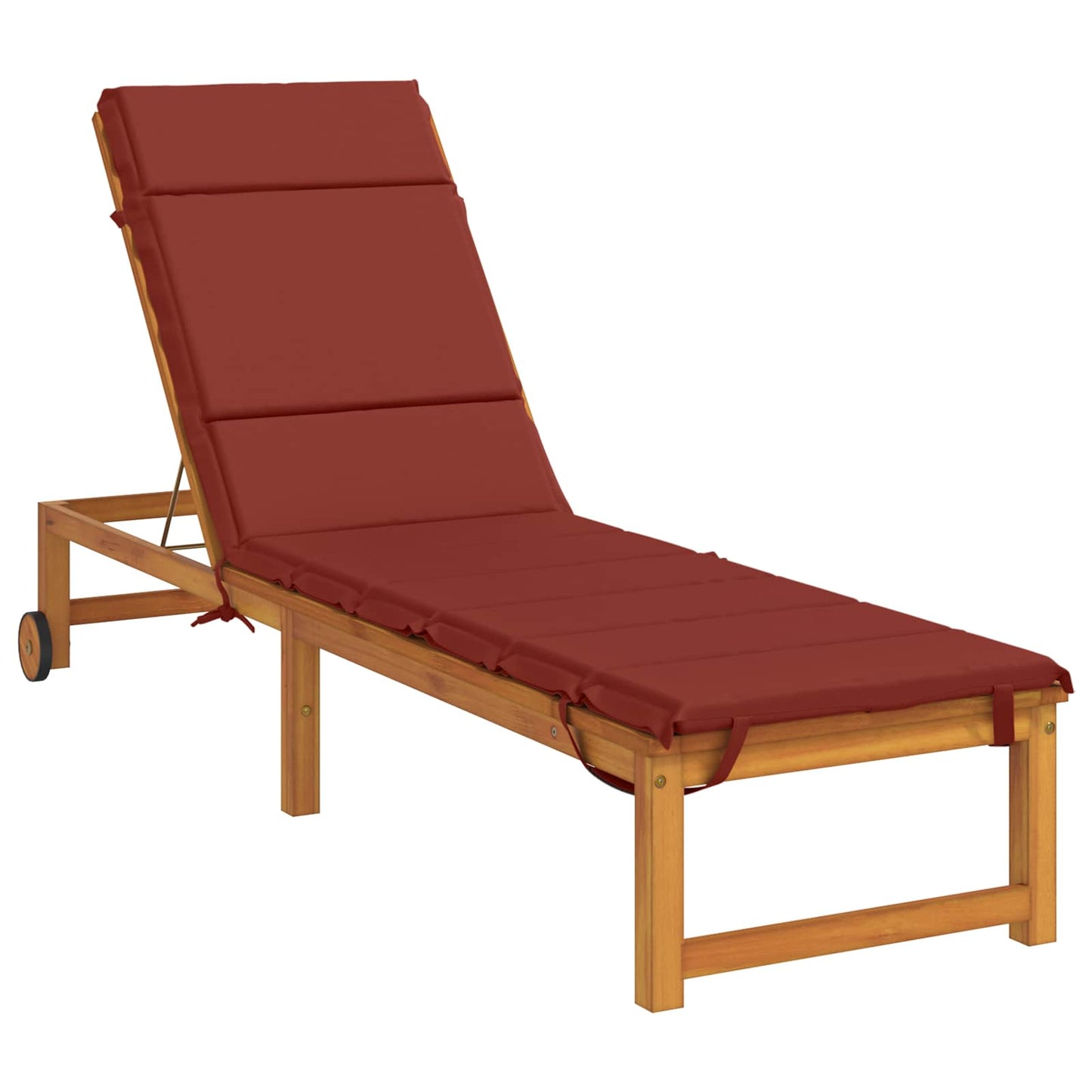 Sunlounger Cushion GEMERT 100% Polyester Red 200 x 50 x 3 cm