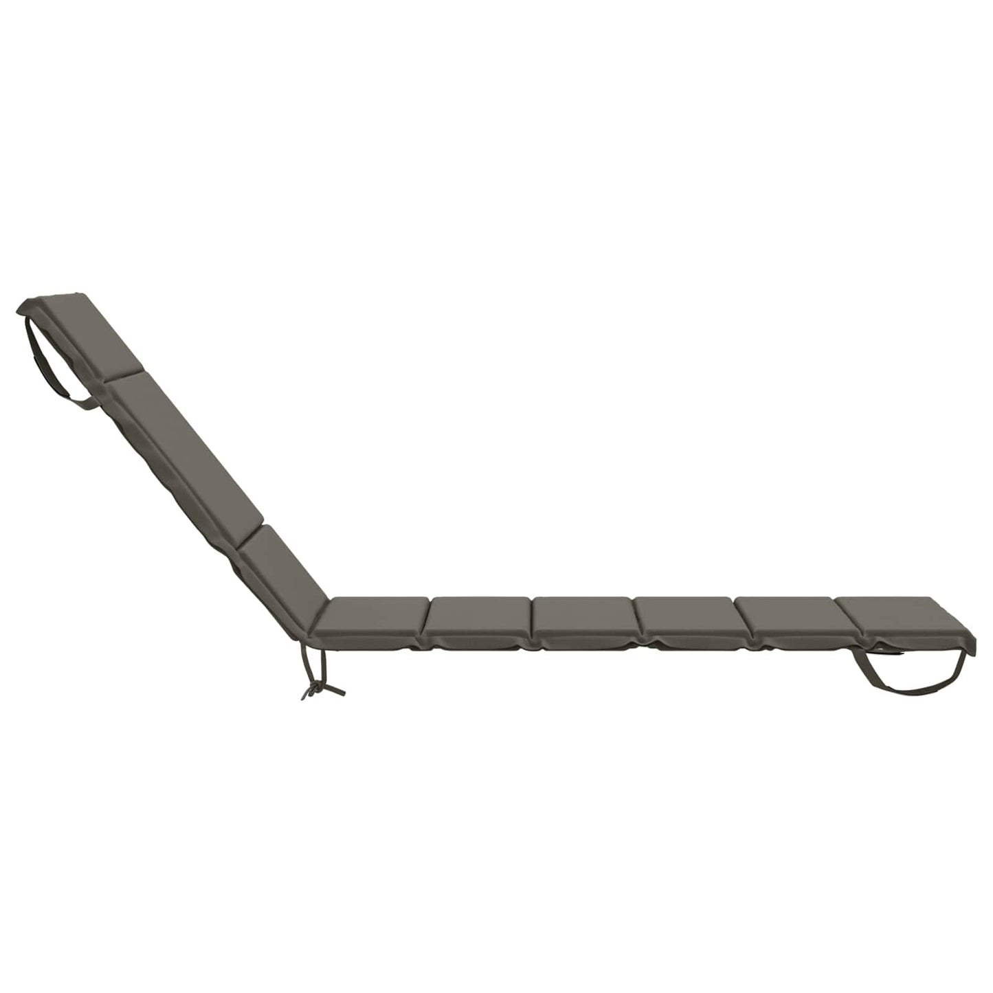 Sunlounger Cushion GEMERT 100% Polyester Grey 200 x 50 x 3 cm