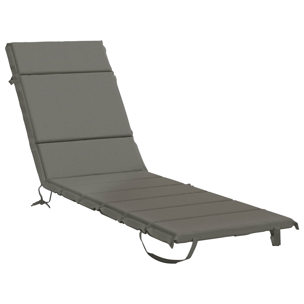Sunlounger Cushion GEMERT 100% Polyester Grey 200 x 55 x 3 cm