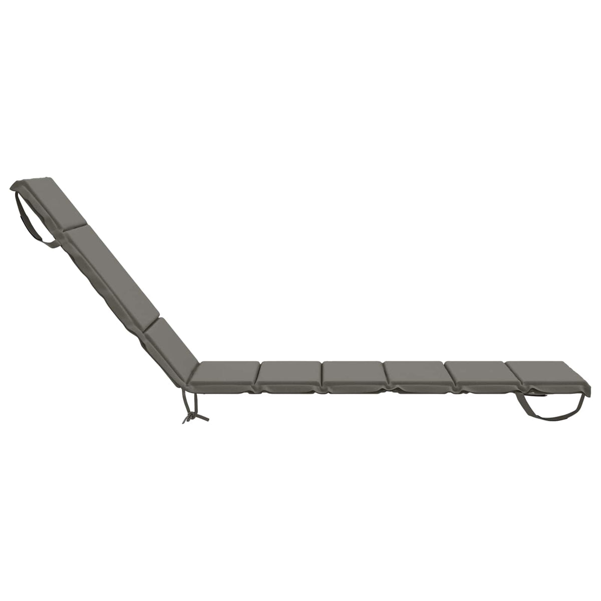 Sunlounger Cushion GEMERT 100% Polyester Grey 200 x 55 x 3 cm